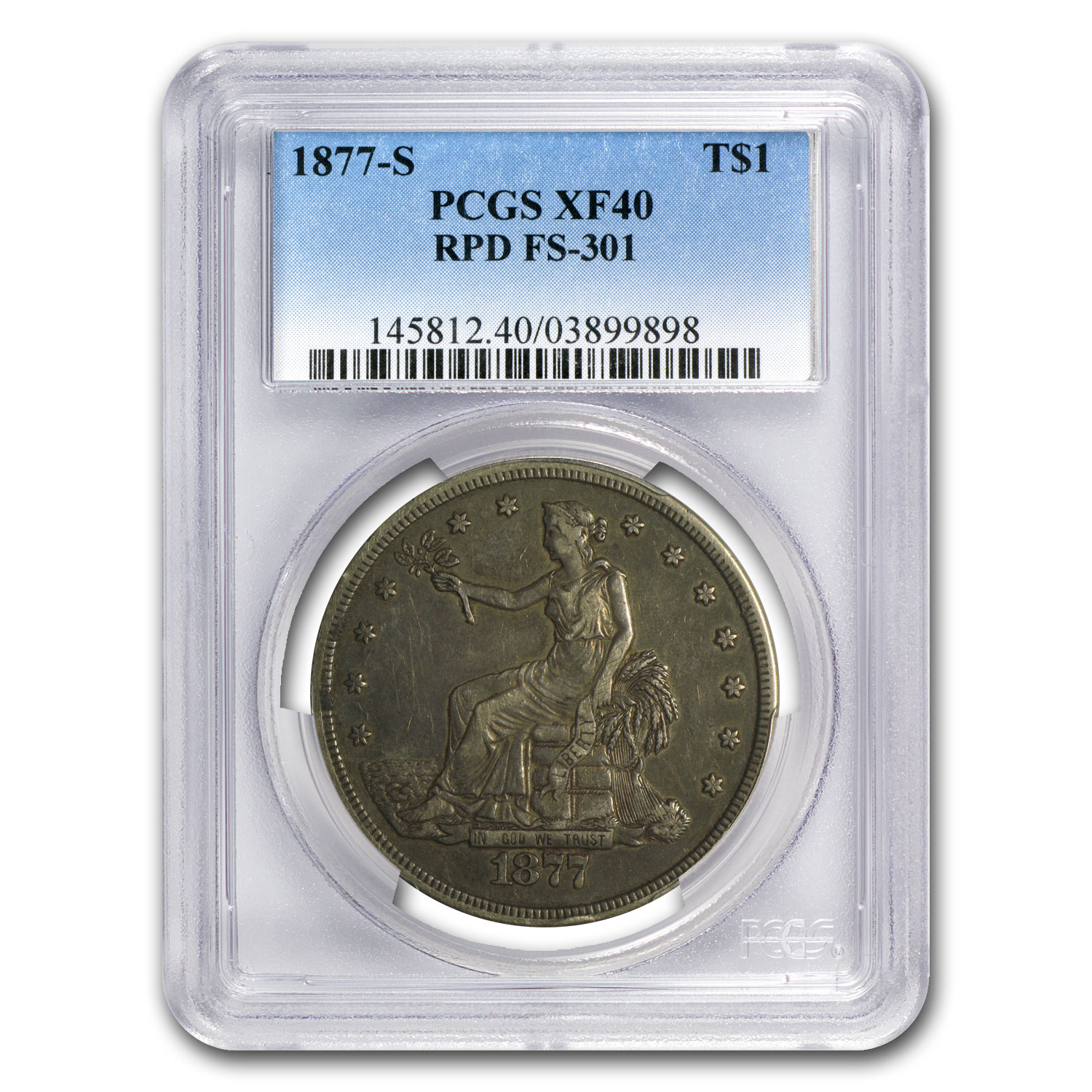Buy 1877-S Trade Dollar XF-40 PCGS (RPD FS-301) | APMEX