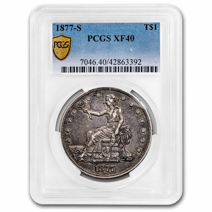 1877-S Trade Dollar XF-40 PCGS