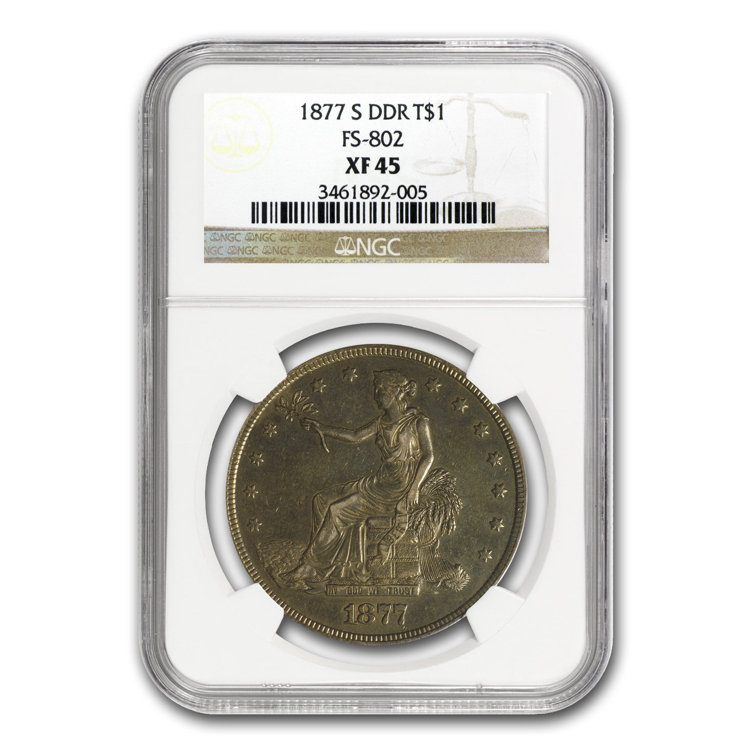 Buy 1877-S Trade Dollar XF-45 NGC (FS-802 Doubled Die Reverse) | APMEX
