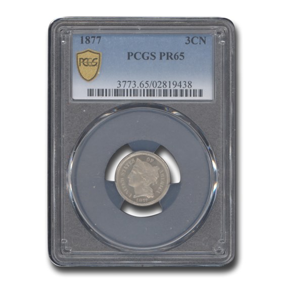 1877 Three Cent Nickel PR-65 PCGS 1877 Three Cent Nickel PR-65 PCGS