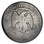 1877 Trade Dollar Opium Dollar Hinged Box VG Details