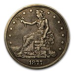 1877 Trade Dollar Opium Dollar Hinged Box VG Details