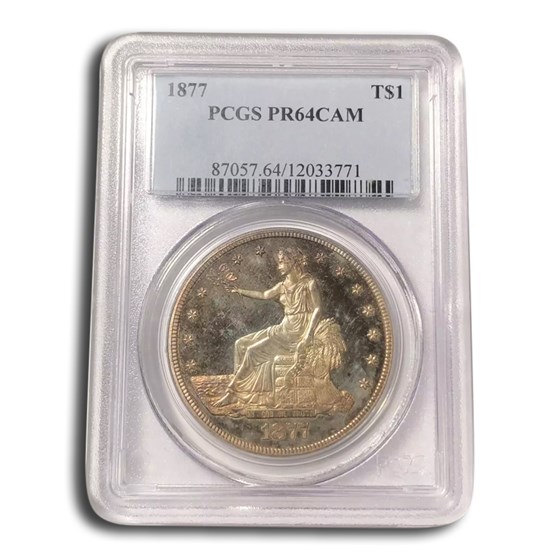 1877 Trade Dollar PR-64 Cameo PCGS 1877 Trade Dollar PR-64 Cameo PCGS
