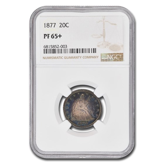 1877 Twenty Cent Piece PF-65+ NGC 1877 Twenty Cent Piece PF-65+ NGC