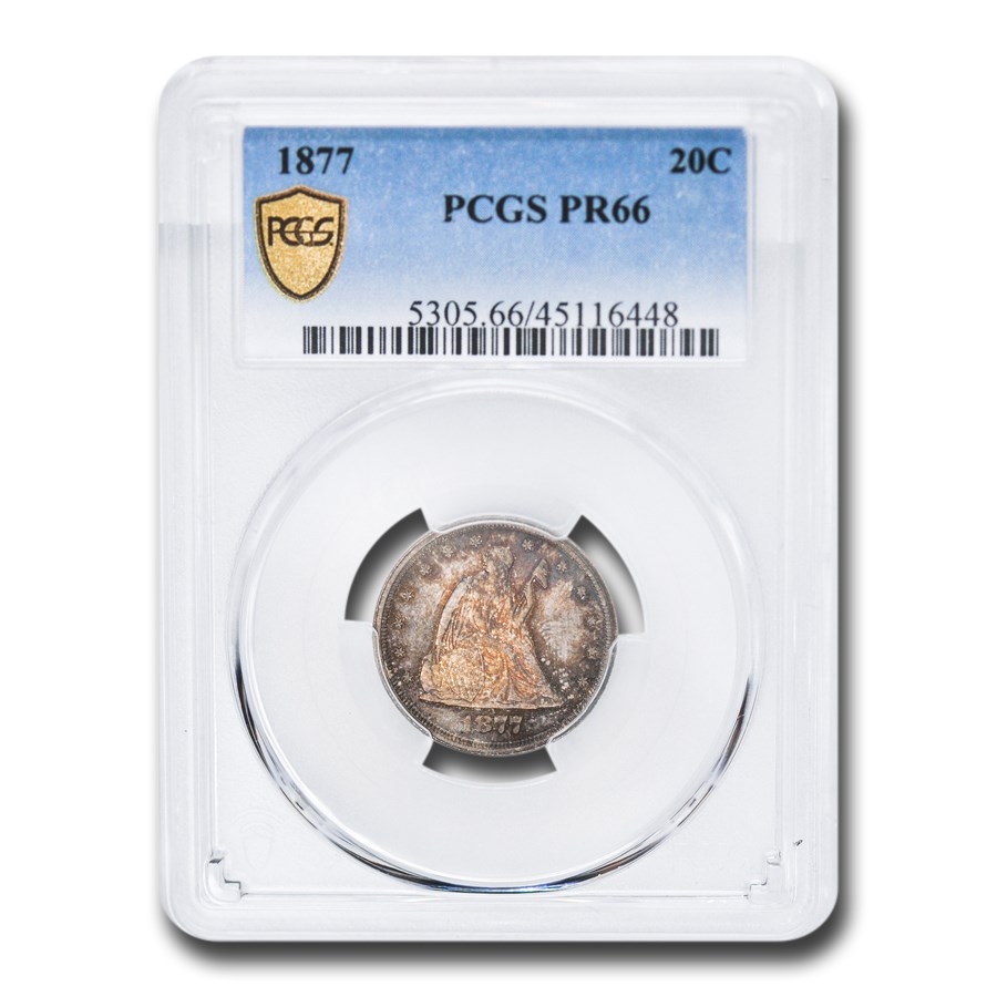 1877 Twenty Cent Piece PR-66 PCGS