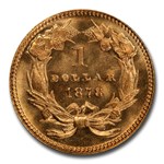 1878 $1 Indian Head Gold MS-66+ PCGS CAC