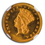 1878 $1 Indian Head Gold MS-67 NGC