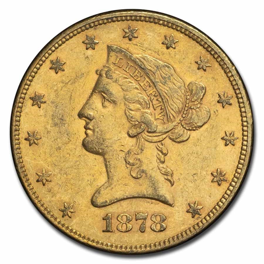 1878 $10 Liberty Gold Eagle AU