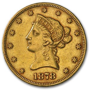 1878 $10 Liberty Gold Eagle AU 1878 $10 Liberty Gold Eagle AU