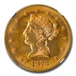 1878 $10 Liberty Gold Eagle MS-65 NGC