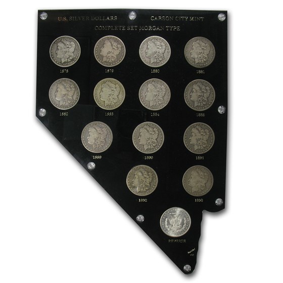 1878-1893 14-Coin Morgan Dollar Carson City Set 1878-1893 14-Coin Morgan Dollar Carson City Set