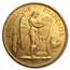 1878-1904 France Gold 50 Francs Angel Avg Circ