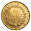 1878-1904 France Gold 50 Francs Angel Avg Circ