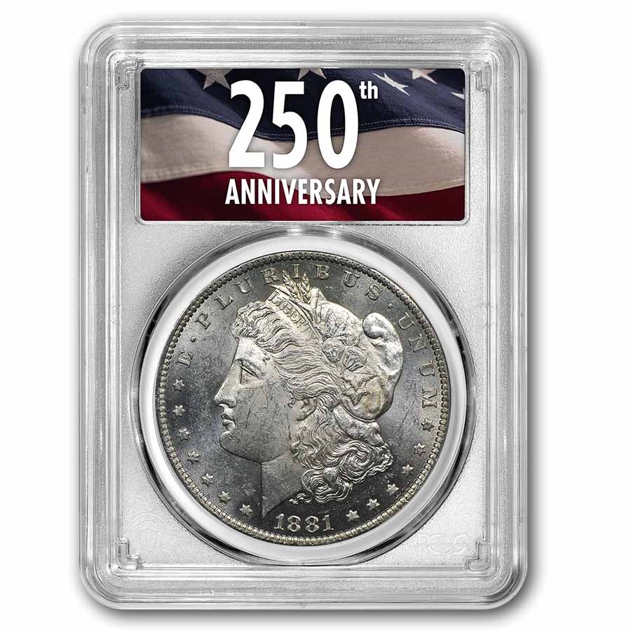 1878-1904 Morgan Dollar BU PCGS (250th Anniversary)