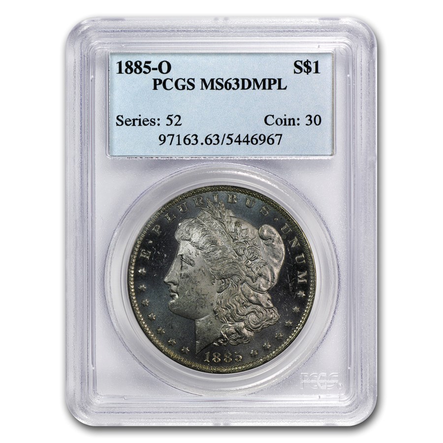 1878-1904 Morgan Dollars MS-63 DMPL PCGS