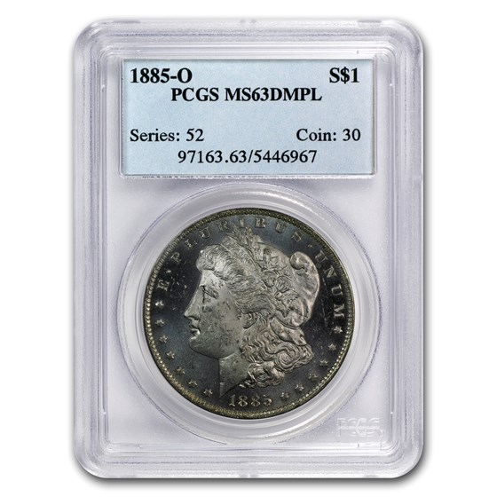 1878-1904 Morgan Dollars MS-63 DMPL PCGS 1878-1904 Morgan Dollars MS-63 DMPL PCGS