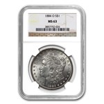 1878-1904 Morgan Dollars MS-63 NGC (10 Different Dates/Mints)