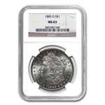 1878-1904 Morgan Dollars MS-63 NGC (10 Different Dates/Mints)