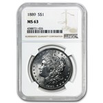 1878-1904 Morgan Dollars MS-63 NGC (20 Different Dates/Mints)
