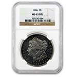 1878-1904 Morgan Dollars MS-63 NGC (DPL)