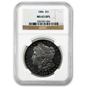 1878-1904 Morgan Dollars MS-63 NGC (DPL)