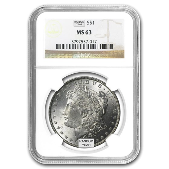 1878-1904 Morgan Dollars MS-63 NGC
