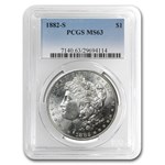 1878-1904 Morgan Dollars MS-63 PCGS (10 Different Dates/Mints)