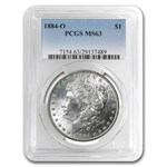 1878-1904 Morgan Dollars MS-63 PCGS (10 Different Dates/Mints)