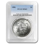 1878-1904 Morgan Dollars MS-63 PCGS (10 Different Dates/Mints)