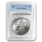 1878-1904 Morgan Dollars MS-63 PCGS (10 Different Dates/Mints)