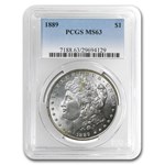 1878-1904 Morgan Dollars MS-63 PCGS (10 Different Dates/Mints)