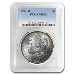 1878-1904 Morgan Dollars MS-63 PCGS (10 Different Dates/Mints)
