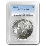 1878-1904 Morgan Dollars MS-63 PCGS (10 Different Dates/Mints)