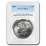 1878-1904 Morgan Dollars MS-63 PCGS (5 Different Dates/Mints)