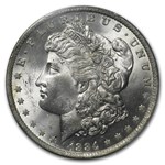 1878-1904 Morgan Dollars MS-63 PCGS (5 Different Dates/Mints)