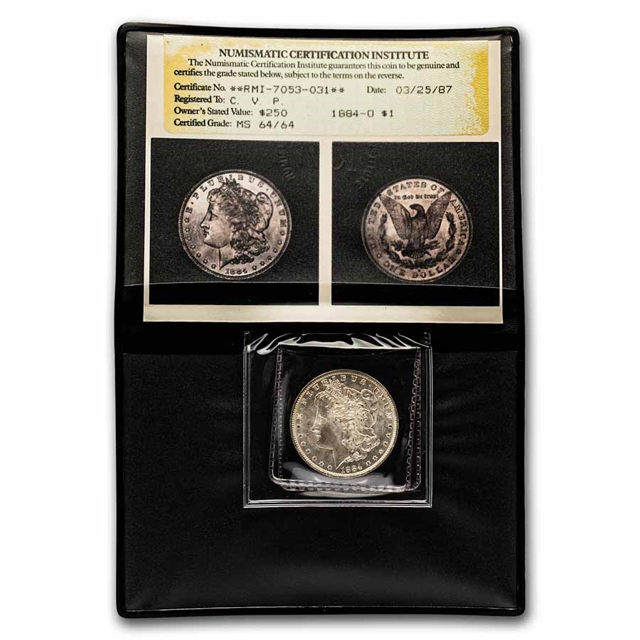 1878-1904 Morgan Dollars MS-64 NCI (Numismatic Cert. Institute)