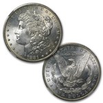 1878-1904 Morgan Dollars MS-64 NGC (10 Different Dates/Mints)