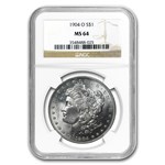 1878-1904 Morgan Dollars MS-64 NGC (20 Different Dates/Mints)