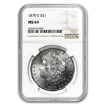 1878-1904 Morgan Dollars MS-64 NGC (20 Different Dates/Mints)