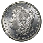 1878-1904 Morgan Dollars MS-64 NGC (5 Different Dates/Mints)