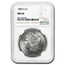 1878-1904 Morgan Dollars MS-64 NGC (5 Different Dates/Mints)