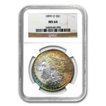 1878-1904 Morgan Dollars MS-64 NGC (Beautifully Toned)