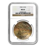 1878-1904 Morgan Dollars MS-64 NGC (Beautifully Toned)