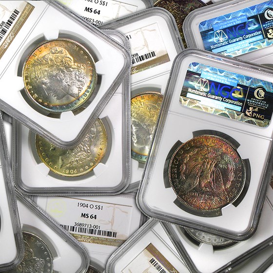 1878-1904 Morgan Dollars MS-64 NGC (Beautifully Toned) 1878-1904 Morgan Dollars MS-64 NGC (Beautifully Toned)