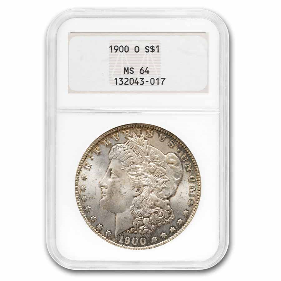 1878-1904 Morgan Dollars MS-64 NGC (Fatty Holder, Damaged)