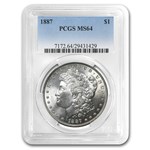 1878-1904 Morgan Dollars MS-64 PCGS (10 Different Dates/Mints)