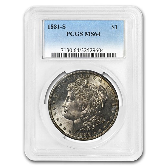 1878-1904 Morgan Dollars MS-64 PCGS (Toned Obv/Rev) 1878-1904 Morgan Dollars MS-64 PCGS (Toned Obv/Rev)