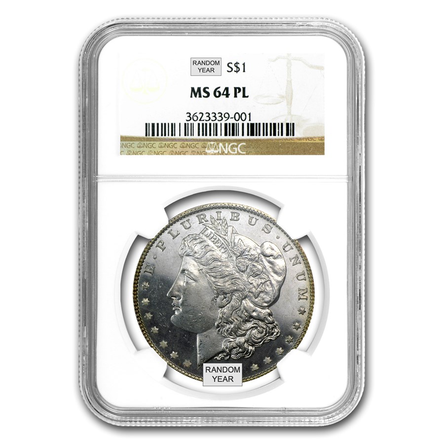 1878-1904 Morgan Dollars MS-64 PL NGC