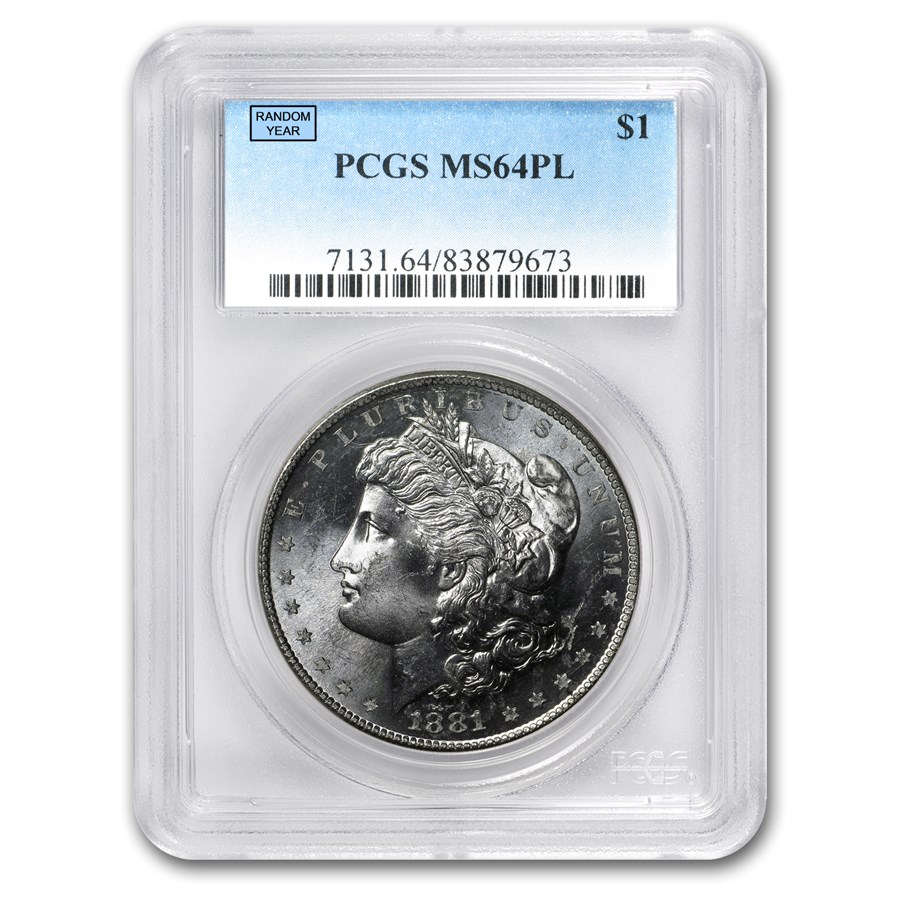 1878-1904 Morgan Dollars MS-64 PL PCGS