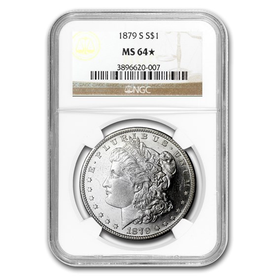1878-1904 Morgan Dollars MS-64* (Star)